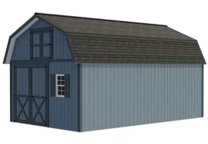 Best Barns Millcreek 12×16 Wood Storage Shed Kit