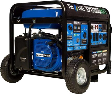 DuroMax 13000 Watt, Tri Fuel Portable Generator, w CO Alert